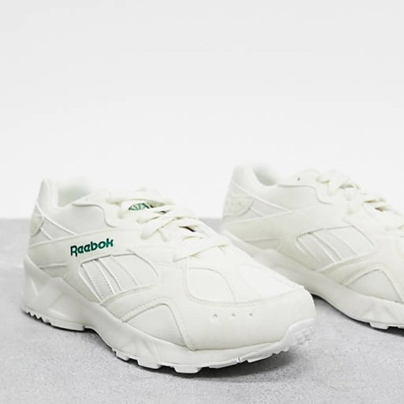 Reebok Shoes - Reebok Aztrek sneakers in white & green